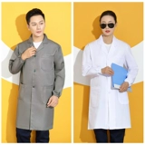 Длинная униформа медсестры для работы, лонгслив, цветной нагрудник, рабочая одежда, делается под заказ