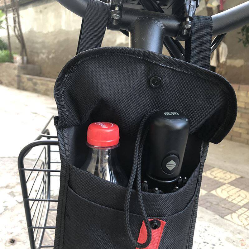 Electric car front hanging bag Waterproof mobile phone front storage baby stroller bag walking baby artifact Bicycle hanging bag pocket