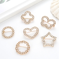 Simple Korean version of brooch female fixed clothes corsage accessories anti-light anti-skid Pin Pin Joker silk towel buckle