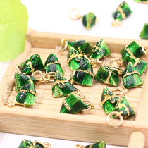 Dragon Boat Festival Little Zongzi Pendant Dripping Oil Hand Woven diy Childrens Baby Bracelet Necklace Hanging Accessories Material