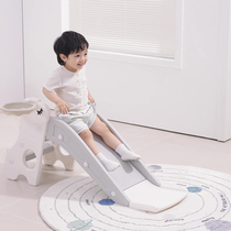 Childrens indoor slide home small simple baby slide bed along baby family playground 2 to 6 years old 8