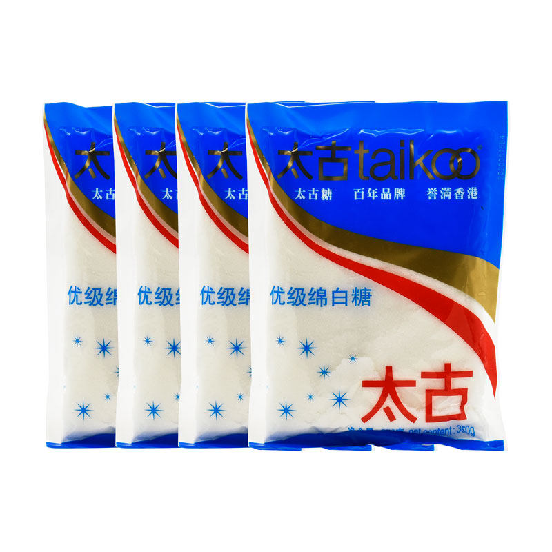 Taikoo Taikoo Superior Cotton White Sugar 350g * 4 Package Price Fine White Cotton Granulated Sugar Powder Condiment Baking Raw Sugar