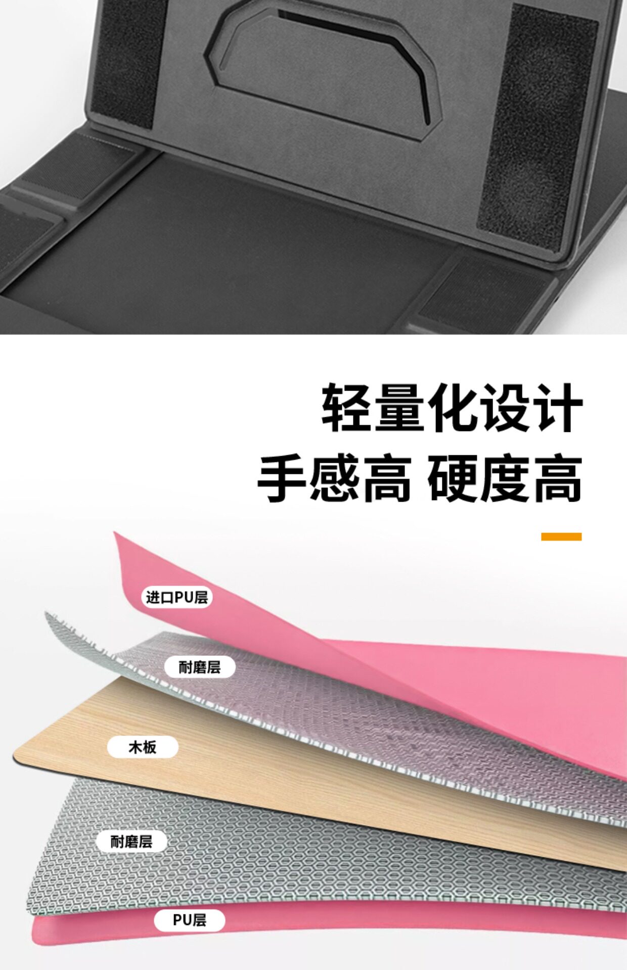 Car-Mounted Foldable Table with Invisible Stand, Multifunctional Portable Laptop and Tablet Stand for Use on the Bed