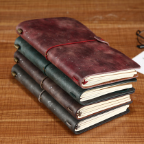 Retro travel notebook notebook Stationery book Creative small fresh student diary Portable notebook notebook