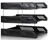 Deli 9209Z Файл сиденье Трехнологическое пластиковое горизонтальное ящик для файлов Настройка полки хранилища данных Корзина Multi -layer