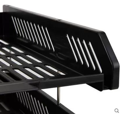 Deli 9209Z Файл сиденье Трехнологическое пластиковое горизонтальное ящик для файлов Настройка полки хранилища данных Корзина Multi -layer