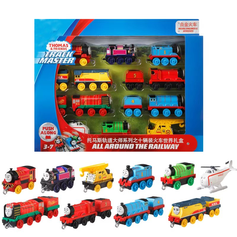 American Thomas the Tank Engine Toy Set Kidsren's Inertial Sliding Alloy Car Model Boy's Birthday Gift