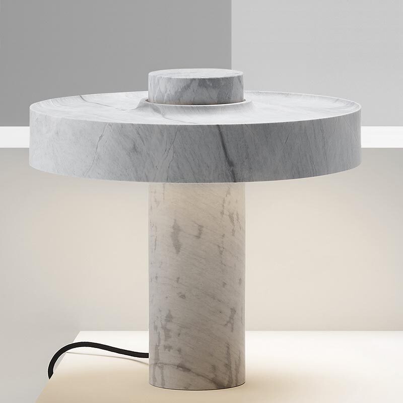 New Postmodern Creative Personality Art Small Red Book Living Room Exhibition Hall Bedroom Bedside Jazz White Marble Table Lamp