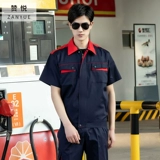 Мужской антистатический летний натуральный комбинезон, короткий рукав