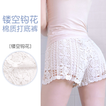 Lace safety pants Anti-light no crimping can be worn outside loose leggings Summer thin section wear safety pants female
