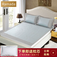 Ramada mùa hè mat 1,5m / 1,8m giường jacquard băng lụa mat ba mảnh có thể giặt ghế điều hòa - Thảm mùa hè giá đệm nước everon