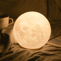 3D lunar table lamp Creative Nordic tennis red ins small night light Ball cozy Romantic Bedroom Bedside Moon Lights