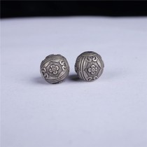 S925 Pure Silver Retro Crafts Gsanflower Beads Silver Beads Silver Beads Diy Handmade Bracelet Accessories