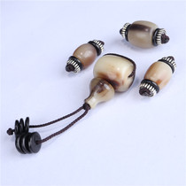 Natural horn Concealed Tee Buddha Heads Moon Bodhi Moon Bodice Accessories Suit accessories DIY Wen Play Foal Pearl