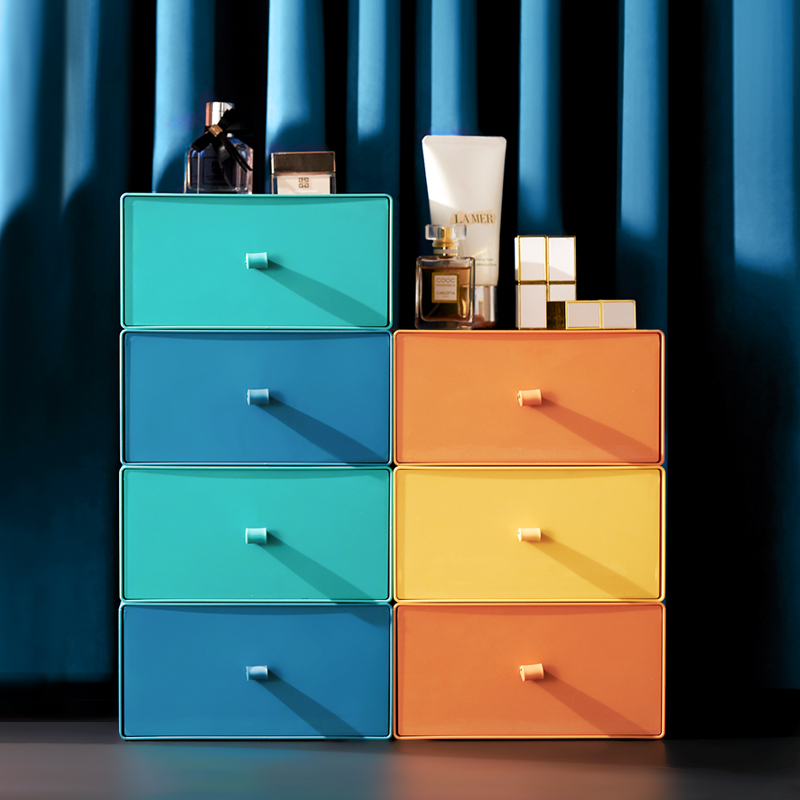 Desktop sundries storage box office rack cosmetic drawer organizer box student stationery storage box