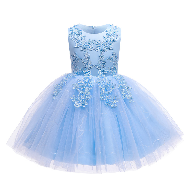 Child Princess Dress Girl Wedding Dress 2020 New Ocean Gas 61 Show Host Dress Dress-Taobao