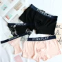 Cặp vợ chồng đồ lót cotton đồ lót gợi cảm set đồ nữ ren eo thấp tóm tắt cotton boyshort nam đồ lót nam