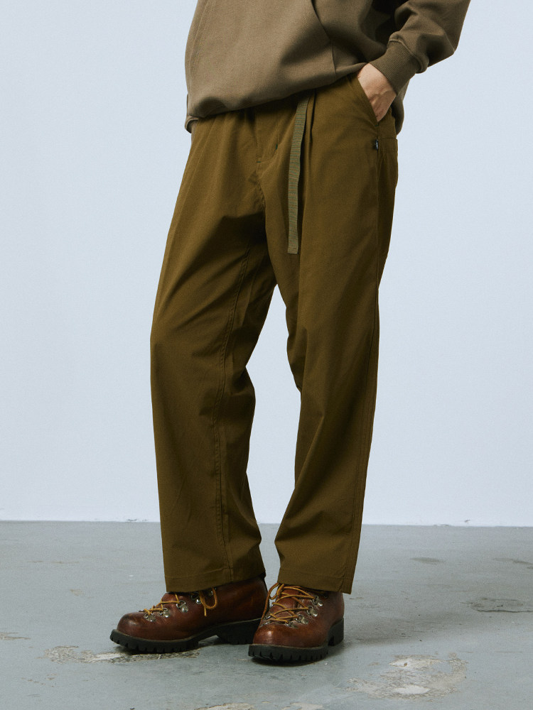 MOUNTAINFEVER 22AW Anti-wrinkle quick-drying straight-leg loose five-pocket cropped casual trousers