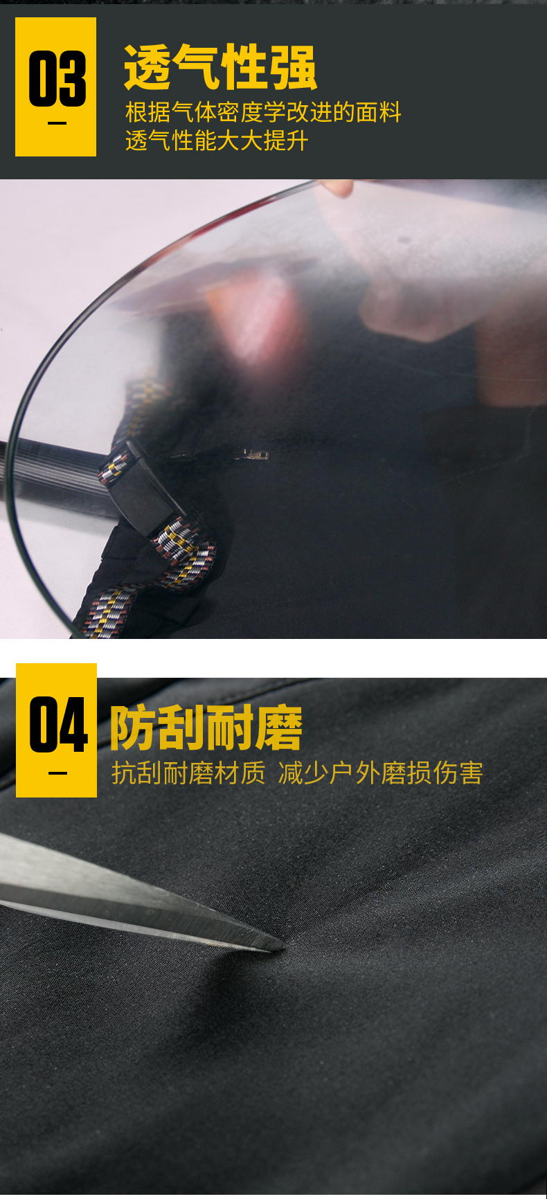 诺玛梵 男女款防风防水 抓绒保暖软壳冲锋裤 YKK拉链 图4