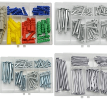 Kraft Weir plastic expansion screw Expansion tube expansion bolt Self-tapping screw Wood screw combination set Rubber expansion plug