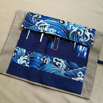  Japanese-style literary retro roller shutter pen bag Pen bag male and female student functional pen bag Simple Chinese style pen bag