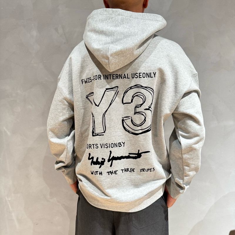 Al Studios Autumn and Winter Trendy Brand Y3 Large Letter Print Hooded Sweatshirt for Men and Women Loose Casual Hoodie Jacket
