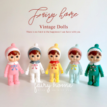 (fairy) play house toys vintage dolls children's room decoration rubber dolls