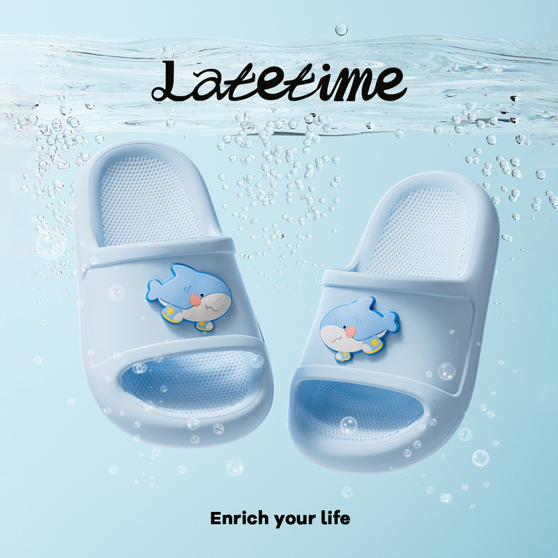 Latetime Cute Cartoon Shark Kidsren's Slippers for Boys 2026 New Summer Indoor Non-Slip Baby Slippers Latetime Cute Cartoon Shark Kidsren's Slippers for Boys 2026 New Summer Indoor Non-Slip Baby Slippers