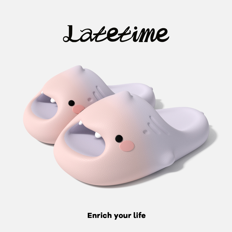 Cute Gradient Little Shark Children's Slippers for Girls 2026 New Indoor Little Princess Girls' Baby Sandals for Boys