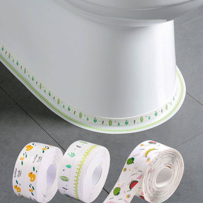 Toilet edge Waterproof Sticker dressing room Adhesive Ground Mat padded with mildew-proof sealing bar Beauty Sewn Base U Type Side Post