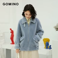GOMINO Haining осень и зима новые продукты большие прокрутки кожи овцы кожи линия в короткой женской паром