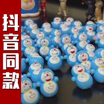 Blue Fat Man Tumbler Doraemon Dingding Cat Whole Trick Mini Little Toy Robot Cat Decompress male doll net red