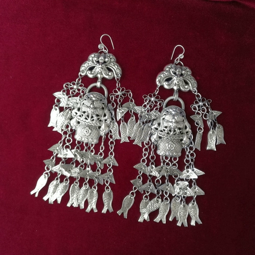 Этнический длинный аксессуар, серьги с кисточками ручной работы, подвеска, этнический стиль, длина макси