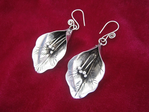 Этнический аксессуар ручной работы, серьги в виде цветка, этнический стиль