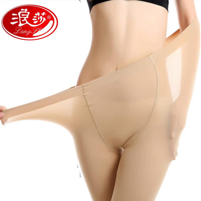 Longsa tăng mã thậm chí pantyhose mùa hè mùa xuân và mùa thu chống móc đáy lụa dày cộng với đôi chân dài lụa đen vớ phụ nữ.