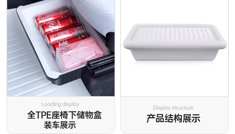 Suitable for the New Version of Tesla Modely/Yl Interior Tpe Floor Mats, a Full Set of Protective Accessories, New Car Floor Mat Modifications