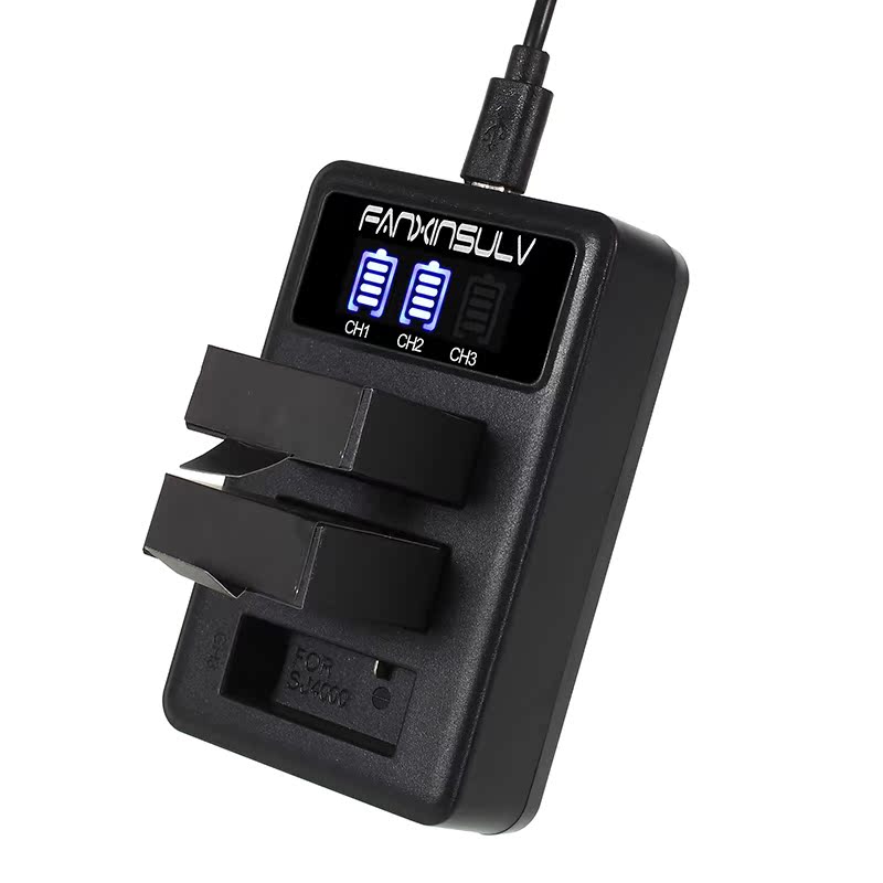 Chó núi sj4000 sạc pin máy ảnh thể thao SJCAM sj5000 C30 SJ9000 ba bộ sạc điện - Phụ kiện máy ảnh kỹ thuật số tui may anh