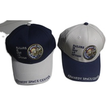 Kennedy Space Center Apollo NASA cotton embroidered ocean blue dome short brim baseball cap (3)