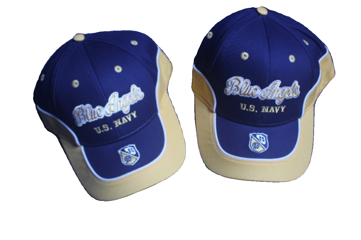 US Navy Blue Angel Flight Performance Team Blue Angels Full Cotton Collared Embroidered Baseball Cap-Taobao