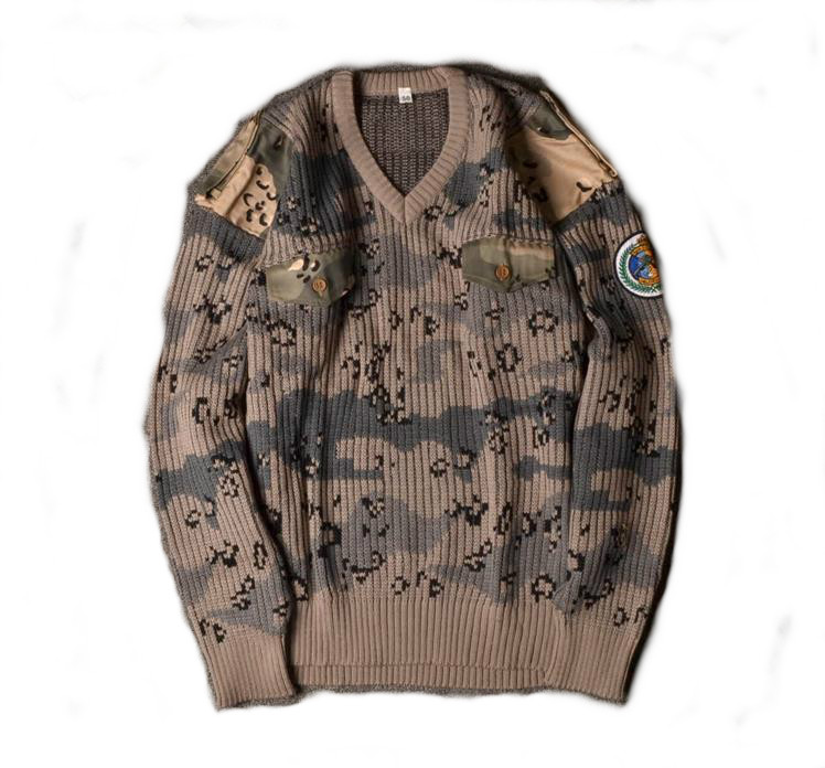 Middle East hegemon Saudi Arabia issued the monarch version of the sea power marine color training battle autumn and winter sweater army fans have chapters