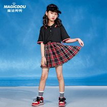Girls jazz dance costumes childrens street dance tide clothes hip-hop girls street dance tide dress childrens models catwalk fashion summer