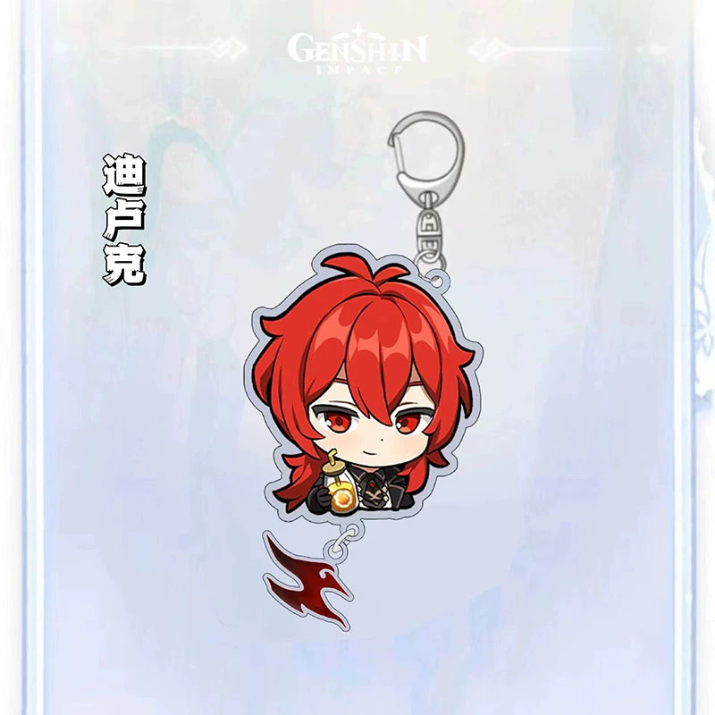 Genshin Impact, keychain, cute backpack accessory, Birthday gift