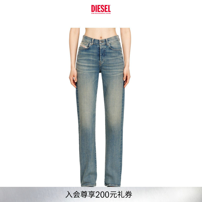 Diesel Women's D-Sent High-Waisted Straight-Leg Jeans A1987109N32