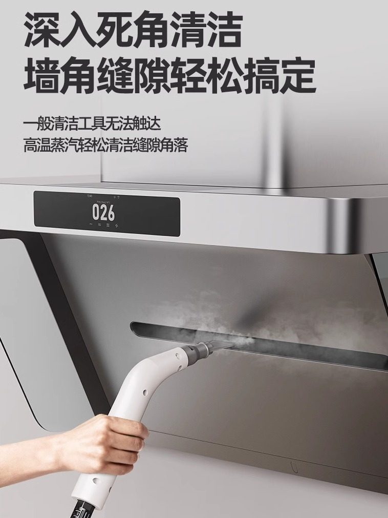 High-Temperature Steam Cleaner for Household Cleaning, Kitchen Range Hoods, Window Glass, Gas Stoves, Air Conditioners, and Grout Cleaning