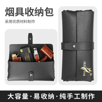 OLDFOX Smoke Bucket Bag Men Multifunction Portable Containing Single Bucket Bag Handmade PU Leather Tobacco Bag Tool Accessories