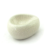 Ceramic pipe rack white crackle 1-position single bracket pipe seat single bracket mens collection display bracket sub-accessory