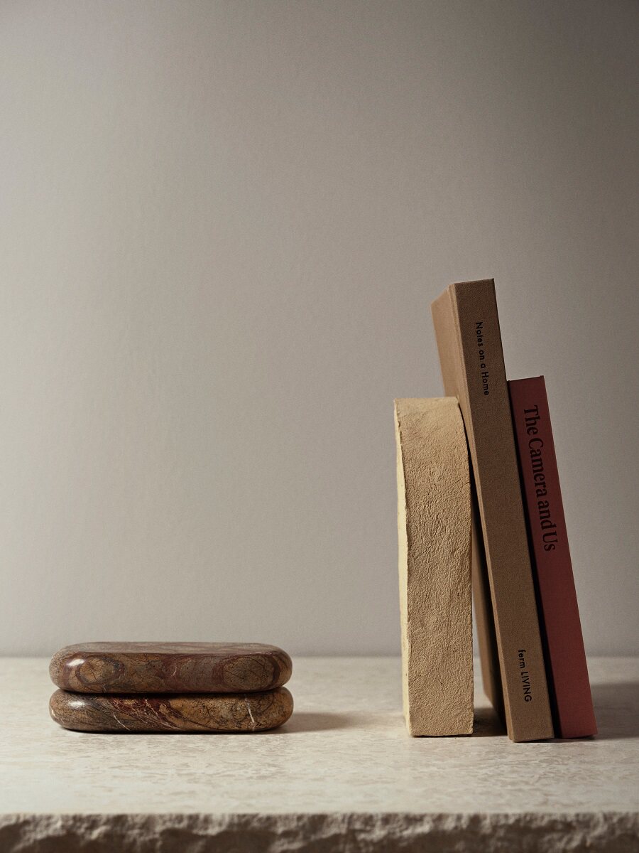 Дания ferm LIVING bendum серия мрамор в коробку держатель щетки пенал ваза нордический 