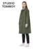 STUDIO TOMBOY mùa hè của phụ nữ phong cách Hàn Quốc lỏng lẻo giữa chiều dài ren áo khoác retro áo khoác gió - Trench Coat