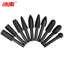Bingyu BYZJ-41 woodworking electric rotary file milling cutter tool grinding head carving knife set 10 pieces