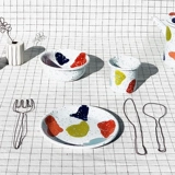 Палитра, милая посуда для кормления, обеденная тарелка, эмаль для домашнего использования, DIY